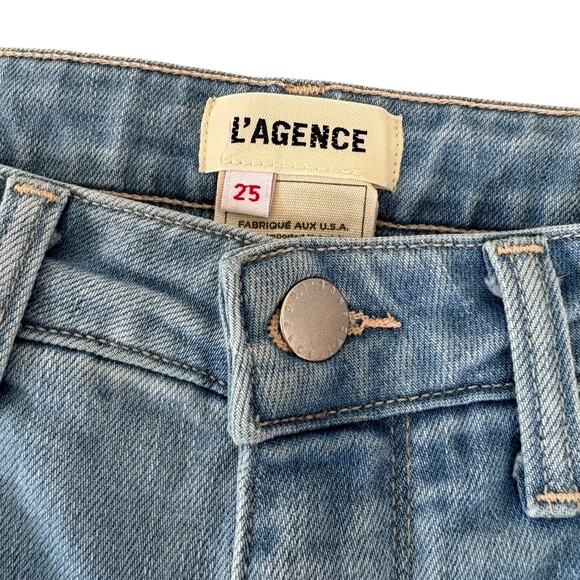 L’Agence Ruth Straight Leg Jeans - Light Blue - Picture 3 of 7